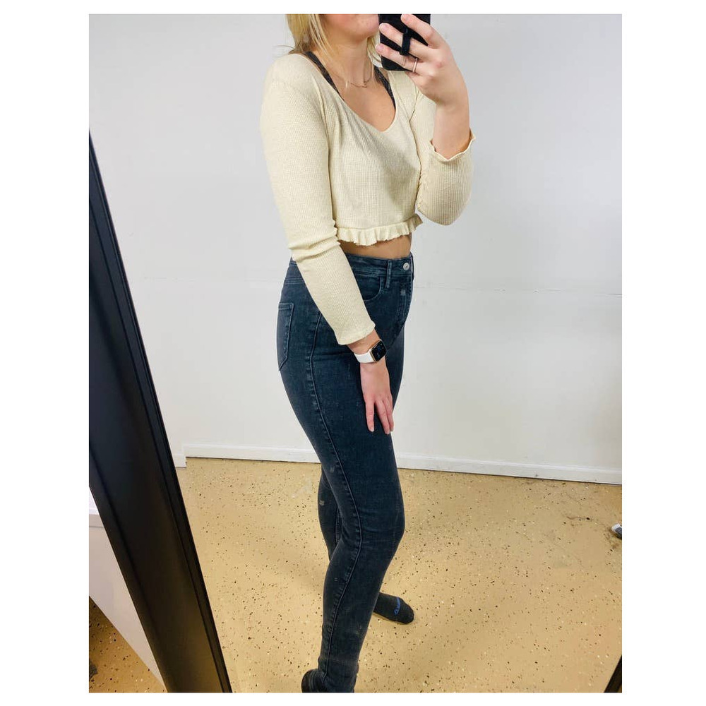 Free People Beach Tan Crop Top